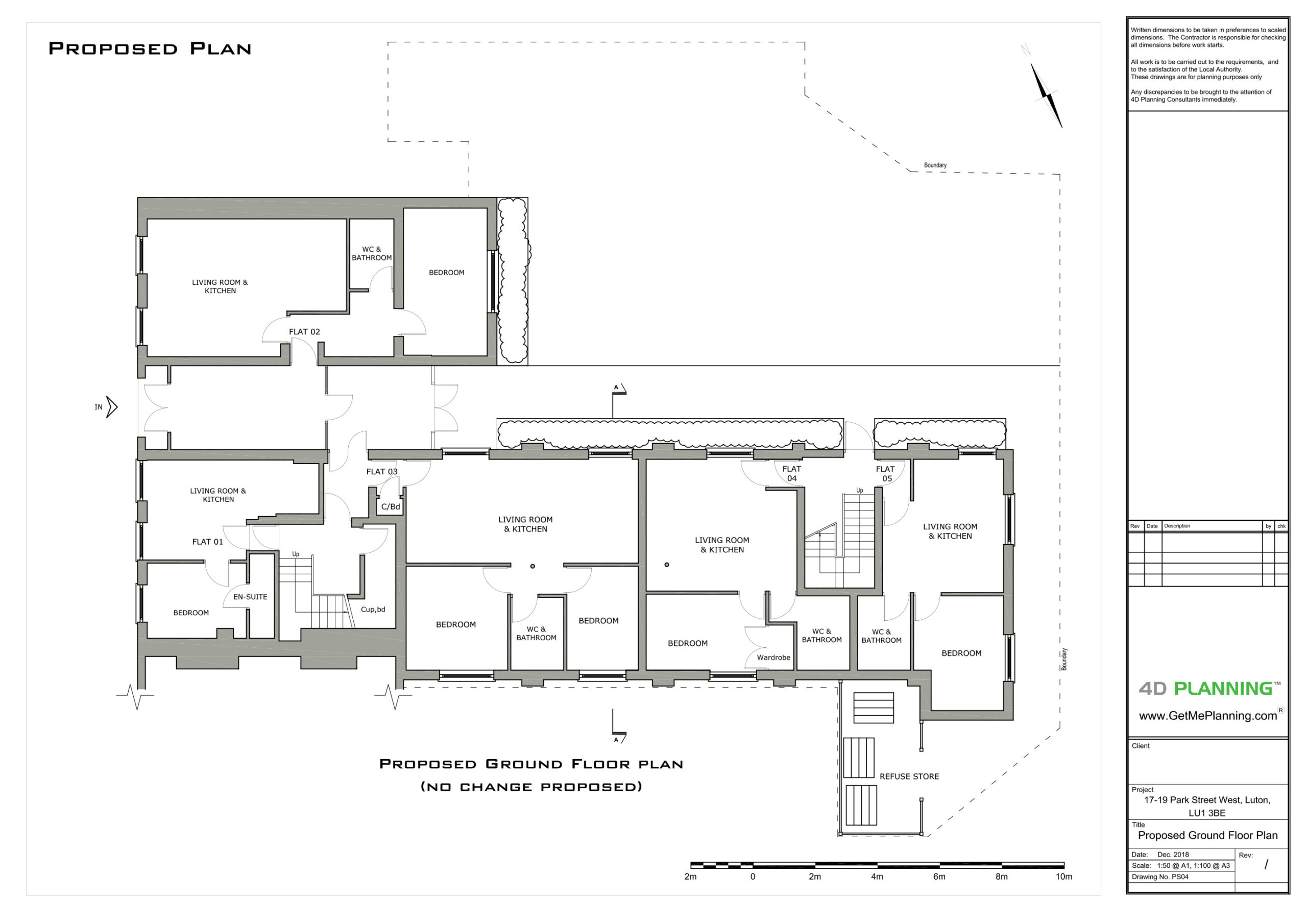 Roof extension to rear to provide two new flats - Planning Consultants ...